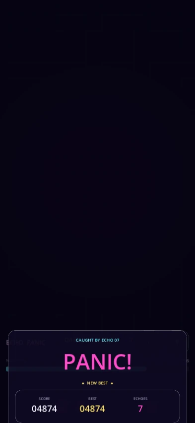 ECHO PANICの実際の結果画面